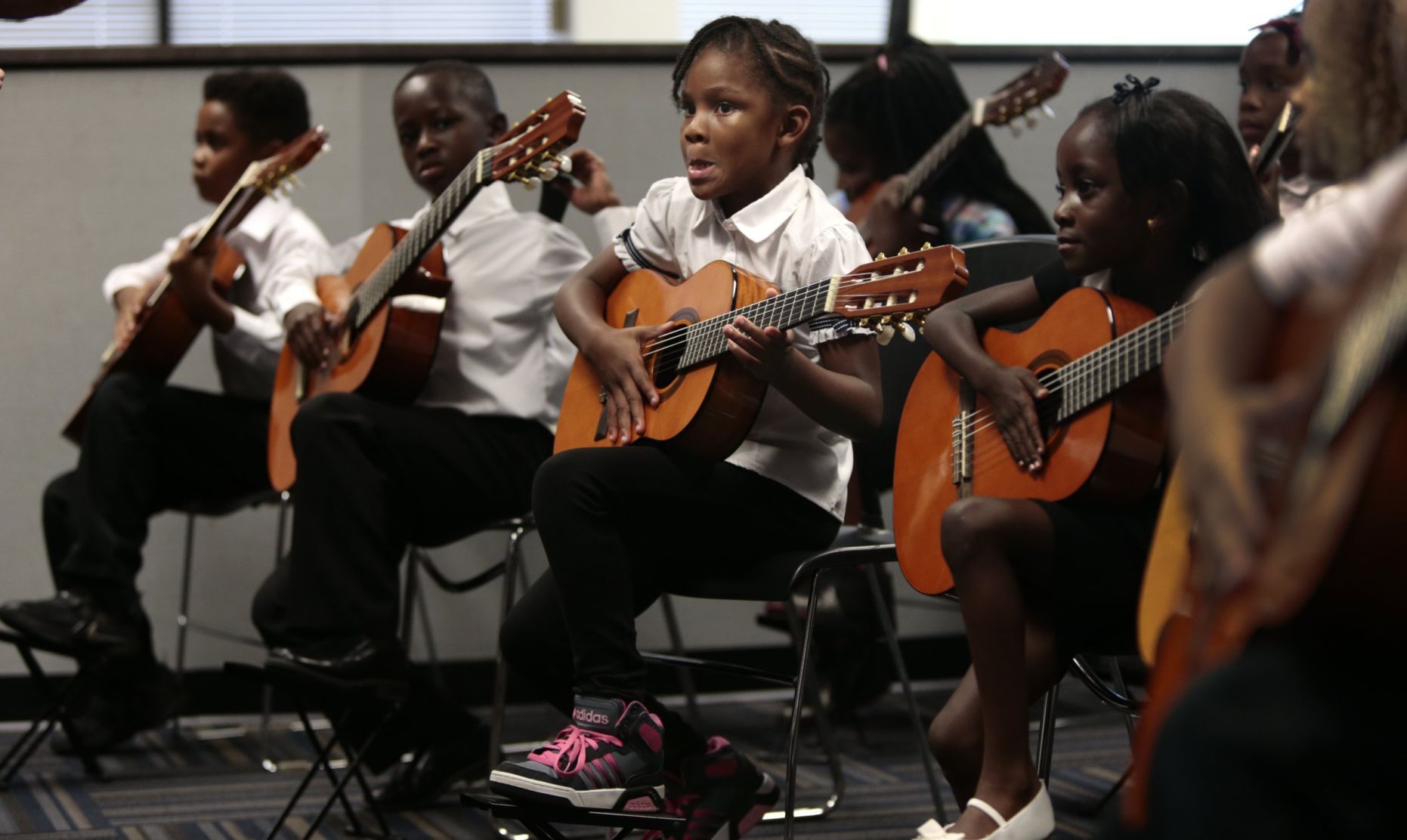 Classical guitar program at Adams Elementary